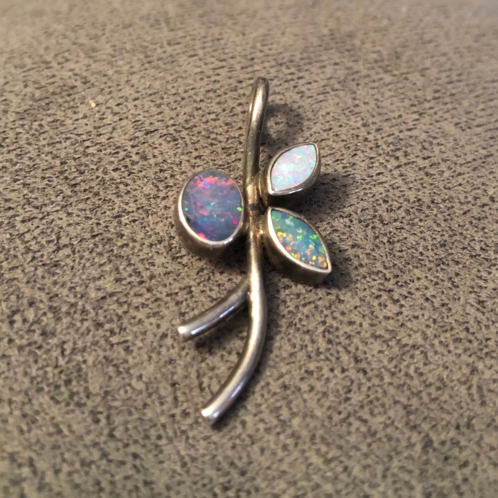 Sterling silver and genuine Moonstone pendant